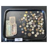 Lot of American & Foreign Currency.