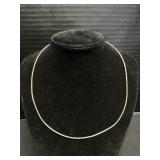 Sterling Silver Omega Chain Necklace.