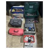 6 Toolboxes w/ Tools, Air Gauges, Wrenches.