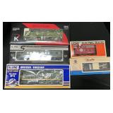 NOS Train Cars, Lionel, K-Line, Yuengling,