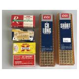 .22 LR & Short Ammo.