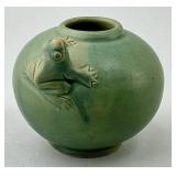 Celadon Glazed Pottery Bud Vase.