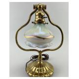 Tiffany Studios Style Bronze Harp Desk Lamp.