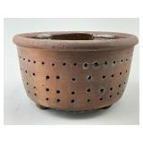 French Stoneware Faisselle Cheese Mold Strainer.