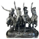 Remington Coming Through The Rye Sculpture.