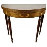 Federal Style Inlaid Mahogany Card Table.