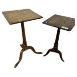 Queen Anne Style Tilt Top Candle Stands