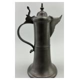 Antique German Pewter Flagon.
