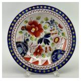 Gaudy Dutch Single Rose Pattern Plate.