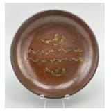 Pennsylvania Redware Pottery Slip Decorated Plate.