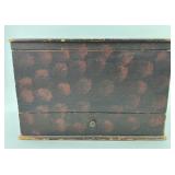 19th C. Painted Blanket Chest Salesman Sample.