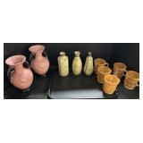 Fire-King Mugs, Napco & Art Pottery Vases.