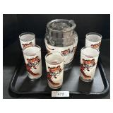 1960ï¿½s Exxon Advertising Pitcher & Glass Set.