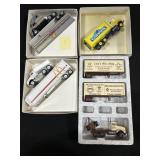 4 Winross Adv. Die Cast Trucks, Gortons, Shell.