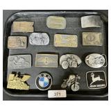 Belt Buckles, John Deere, BMW, Motorcycles.