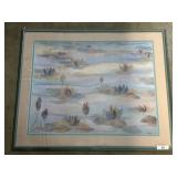 1989 Artist Signed Tranquil Pool Print.
