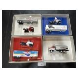4 Winross Adv. Die Cast Trucks, Pepsi, Leffler Inc