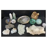 Gemstone Towers & Spheres, Raw Crystals.