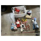 Vintage Car Stereo, Fishing Rod, Plush Toys.