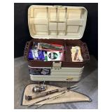 Plano Tackle Box, Zebco Fishing Rod & Reel.