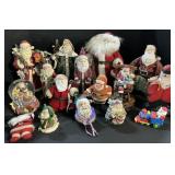 Santa Figurines, Ornaments, Christmas Tree Topper.