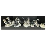 Franklin Mint & John Perry Penguin Figurines.