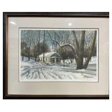 Signed/ Numbered B. Johnson Watercolored Print.