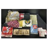 Military Pillow Case, Scarves, Fallout Book, Stubs