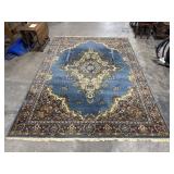 Ethan Allen Wool Medallion Area Rug.