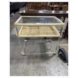 Vtg Hollywood Regency Style Two-Tier End Table.