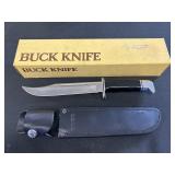 Buck 120 Fixed Blade Knife W/ Sheath & Box.