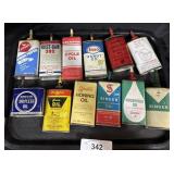 Lot of Vintage Advertising Oil Cans.