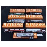 7 Winross Adv. Die Cast Trucks, Pepsi, Hersheys.