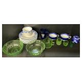 Hazel Atlas Uranium Glass, Elsmore & Forster Plate