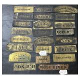 Spirit Of America Brass Stenciled Signs.