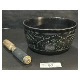 Tibetan Singing Bowl & Mallet.