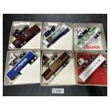 6 Winross Adv. Die Cast Trucks, Pepsi, Hersheys.