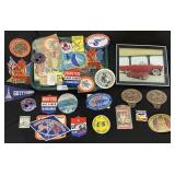 Advertising Decals, Souvenirs, Auto Club Plaques.