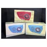 3 Streamliner Radios.