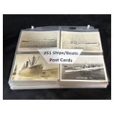 Vintage Ships/ Boats Photo Postcards.