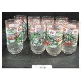 8 Budweiser Frog Glasses.