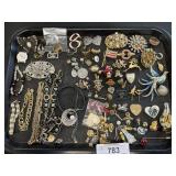 Costume Jewelry, Earrings, Rings, Necklaces.
