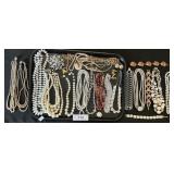 Costume Jewelry, Pins, Necklaces, Bracelets.