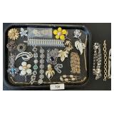 Costume Jewelry, Pins, Necklaces, Bracelets.