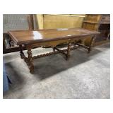 Vtg Oak Barley Twist Coffee Table.