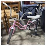 Vtg Schwinn Fair Lady Bicycle & Pump.