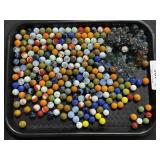 Large Lot Of Vintage Glass Marbles.