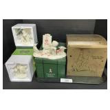 Snowbabies Figurines With Boxes.