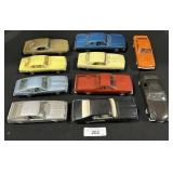 10 Vintage Plastic Dealer Promo Cars.