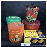 Advertising Tin Containers.